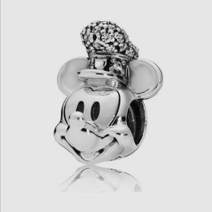 Pandora Disney Mickey with train conductor hat